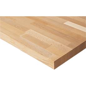 Rau Arbeitstisch Adlatus, elektrisch höhenverstellbar, 25 mm geölte Massivholzplatte, bis 150 kg, B 1000 x T 800 x H 720-1120 mm, Buche/lichtgrau