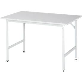 RAU Arbeitstisch, Melamin-Platte, 1250 x 800 x 800-850 mm