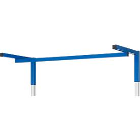 Rau Laufschiene für höhenverstellbare Arbeitsplatzsysteme Serie E, mit Beleuchtungsleiste & Karabiner, B 1800 x T 40 x H 40 mm, bis 30 kg