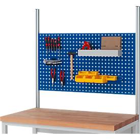 Rau Lochplatte für höhenverstellbare Arbeitsplatzsysteme Serie E, 4-Kant Systemlochung, B 1200 x T 40 x H 650 mm, bis 30 kg