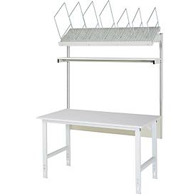 Rau Packtischsystem 01 Arbeitstisch-Serie Tom, B 2000 x T 1000 x H 760-1080 mm, Melamin-Platte, bis 500 kg