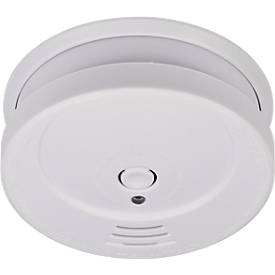 Rauchmelder brennenstuhl® RM C 9010, rund, EN 14604, Lautstärke 85 dB, inkl. Batterie und Befestigungsmaterial, Ø 100 mm, Kunststoff, weiss