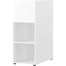 Raumteiler-Regal Porto, 1 großes Fach, 4 kleine Fächer, B 800 x T 460 x H 1200 mm, weiß
