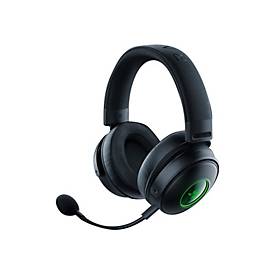 Razer Kraken V3 Pro - Headset - ohrumschließend - 2,4 GHz - kabellos, kabelgebunden - 3,5 mm Stecker