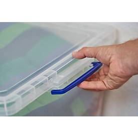 Really Useful Boxes Aufbewahrungsboxen, transparent, mit Deckel, 33,5L, 5 Stück