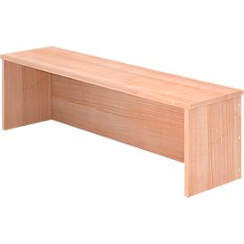 Reception desk attachment ULM, W 1200 x D 320 x H 350 mm, walnut finish