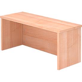Reception desk attachment ULM, W 800 x D 320 x H 350 mm, walnut finish