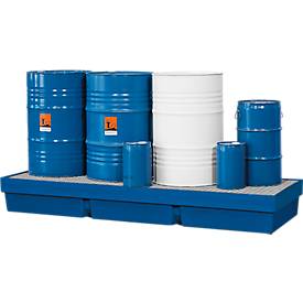 Rechteckige Wanne für 4 Fässer