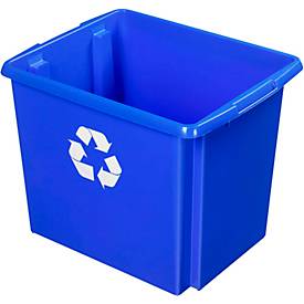 Recycle-Box Sunware Nesta, 45 l, L 455 x B 360 x H 360 mm, blauw