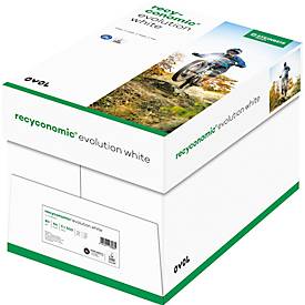 Recyclingpapier Ovol Recyconomic Evolution White, DIN A4, 80 g/m², naturweiß, 2500 Blatt