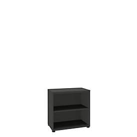 Regal, einteilig, B 800 mm, 2 OH, graphit