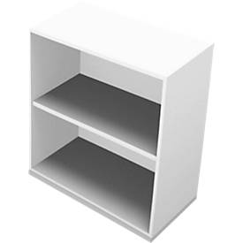 Regal PHENOR, aus Holz, B 860 x T 430 mm, versch. Höhen und Dekore