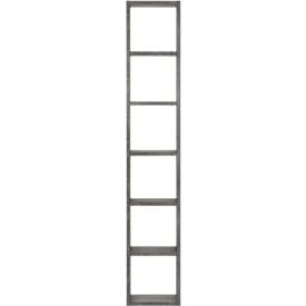 Regal Pombal, 6 Ordnerhöhen, erweiterbar, B 400 x T 340 x H 2240 mm, Spanplatte, Betonfarben