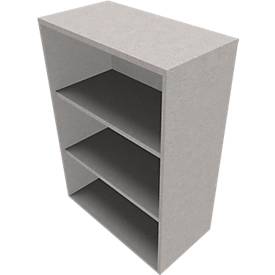 Regal SOLUS PLAY, 3 Ordnerhöhen, B 800 x T 420 x H 1122 mm, Ceramic grey