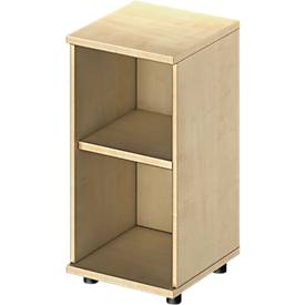 Regal TETRIS WOOD, 2 OH, Höhe inkl. Gleiter, B 400 mm, Ahorn-Dekor