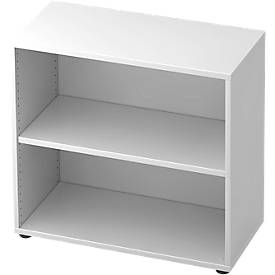 Regal TOPAS LINE, 2 Ordnerhöhen, B 800 mm, weiß