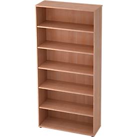 Regal TOPAS LINE, 6 Ordnerhöhen, B 400, 800 oder 1000 mm