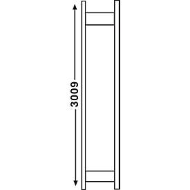 Regalsystem R 3000, Rahmen, H 2967 x T 600 mm