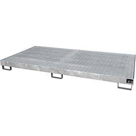 Regalwanne Typ RW/GR 2700-1, mit Gitterrost, verzinkt