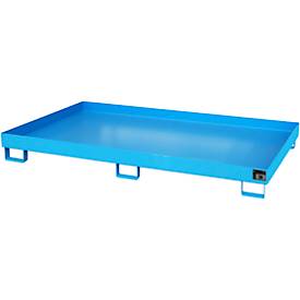 Regalwanne Typ RW/RW 2200-1, ohne Gitterrost, blau RAL5012