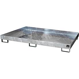 Regalwanne Typ RW/RW 2200-1, ohne Gitterrost, verzinkt