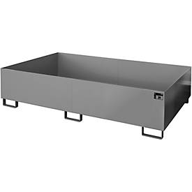 Regalwanne Typ RW/RW 2200-2, ohne Gitterrost, grau RAL7005