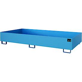 Regalwanne Typ RW/RW 2700-2, ohne Gitterrost, blau RAL5012