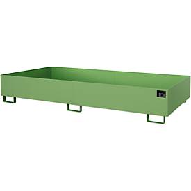 Regalwanne Typ RW/RW 2700-2, ohne Gitterrost, grün RAL6011