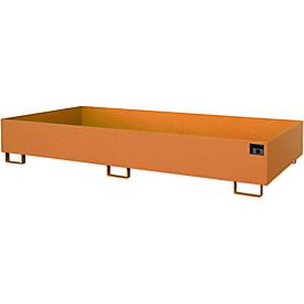 Regalwanne Typ RW/RW 2700-2, ohne Gitterrost, orange RAL2000