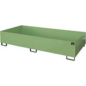Regalwanne Typ RW/RW 2700-3, ohne Gitterrost, grün RAL6011