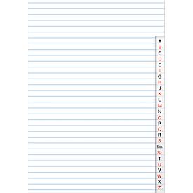 Register, liniert, A4, 40 Blatt