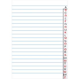 Register, liniert, A5, 40 Blatt