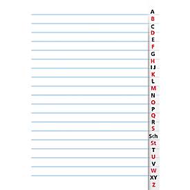 Register, liniert, A6, 40 Blatt