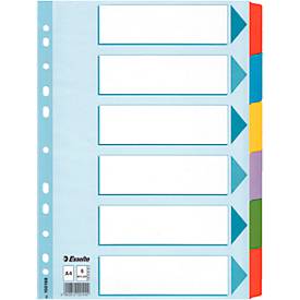 Register Mylar, A4, 6 Taben blanko