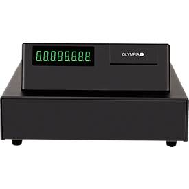 Registrierkasse Olympia K100, ohne TSE-Lizenz, Android 11, 8 Nutzer, 4,3″ Display, USB/LAN, Thermodruck, inkl. Schublade, schwarz