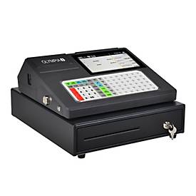 Registrierkasse Olympia K200 Plus, Android 11, 50 Nutzer, 7″ Display, USB-A/LAN/Kassenladen-Port, Thermodruck, ohne Schublade, schwarz