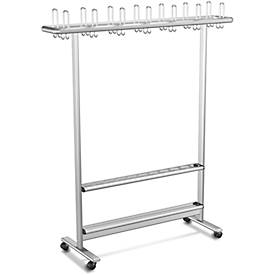 Reihen-Garderobenständer, B1460 mm., m. Hut-/Mantelhaken