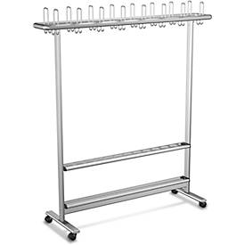 Reihen-Garderobenständer, B1660 mm, m. Hut-/Mantelhaken