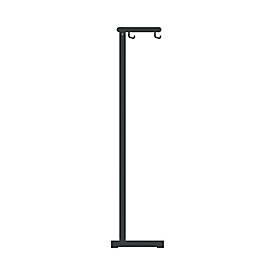 Reihengarderobe Functionals TERTIO EV2, freistehend, 19 Haken, B 1000 mm, Aluminium/Stahl/Kunststoff, silber-dunkelgrau