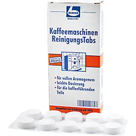 Reinigungstabletten Dr. Becher, Entkalker für Kaffeemaschinen, Heißgetränkeautomaten und Thermobehälter, Packung mit 30 Stück