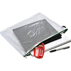 Reißverschluss-Sammelbeutel, für Format DIN B4, B 415 x H 320 mm, grün, 10 Stück