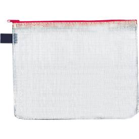 Reißverschluss-Sammelbeutel, für Format DIN B6, B 230 x H 183 mm, rot, 10 Stück