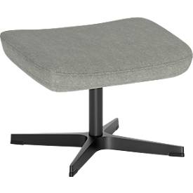 Repose-jambes Nowy Styl Barrique, pour fauteuil pivotant Barrique, jusqu'à 110 kg, revêtement en polyester/aluminium, vert sauge/noir