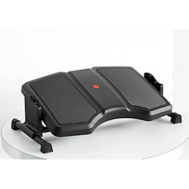 Repose-pieds Twin Professional, 3 niveaux de réglage de la hauteur, revêtement antidérapant et rainures de massage, acier/plastique
