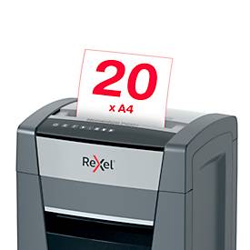 Rexel Momentum Extra P420+ Aktenvernichter, mobil, P4, Partikelschnitt 4 x 35 mm, 30 l, 20 Blatt Schnittleistung, schwarz