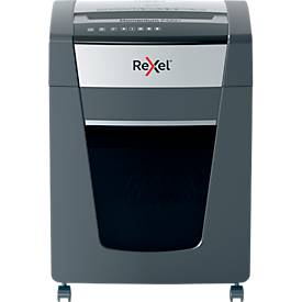 Rexel Momentum Extra P420+ Aktenvernichter, mobil, P4, Partikelschnitt 4 x 35 mm, 30 l, 20 Blatt Schnittleistung, schwarz