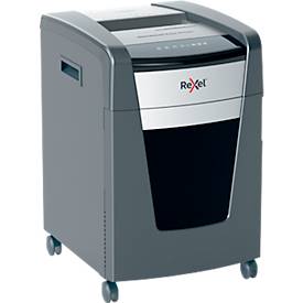 Rexel Momentum Extra XP420+ Aktenvernichter, mobil, P4, Partikelschnitt 4 x 35 mm, 60 l, 20 Blatt Schnittleistung, schwarz