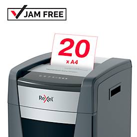 Rexel Momentum Extra XP420+ Aktenvernichter, mobil, P4, Partikelschnitt 4 x 35 mm, 60 l, 20 Blatt Schnittleistung, schwarz