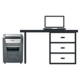 Rexel Momentum M515 Aktenvernichter P5, Partikelschnitt 2 x 15 mm, 30 l, 15 Blatt Schnittleistung, Anti-Papierstau-Technologie, mit Rollen, schwarz