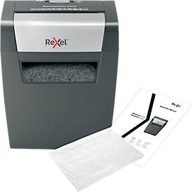Rexel Momentum X406 Aktenvernichter P4, Partikelschnitt 4 x 28 mm, 15l, 6 Blatt Schnittleistung, schwarz